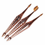 10-Piece : Metallic Oval Makeup Brush Set